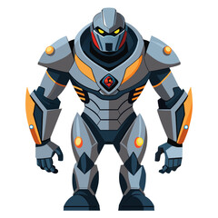 A stoic humanoid robot designed for security