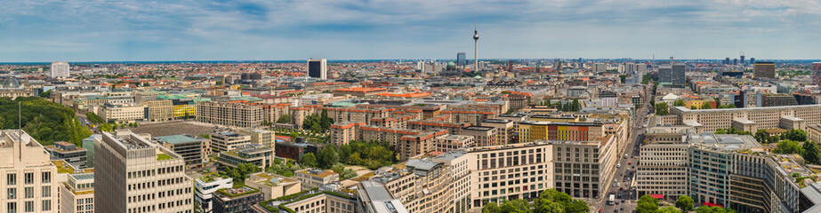 Berlin Germany, high angle view panorama city skyline at Potsdamer Platz business district