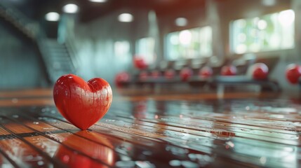 3D rendering image depicting cardiac rehabilitation programs and exercises for patients recovering from heart surgery or cardiovascular events