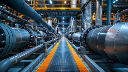 the heat recovery system, where heat generated from waste incineration is captured and used to produce steam