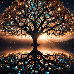 abstract christmas tree