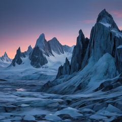sunrise in the mountains