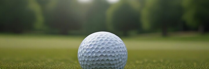 Golf ball on grass