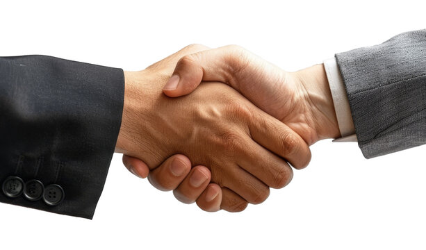 handshake isolated on transparent background