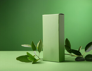 A sleek and modern mock up of Eco-friendly packaging for a sustainable beauty product
