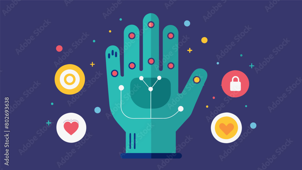 Poster a set of moodtracking gloves that use touch sensors to log an individuals mood throughout the day an