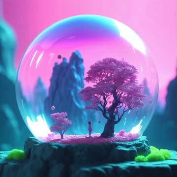 inside bubble