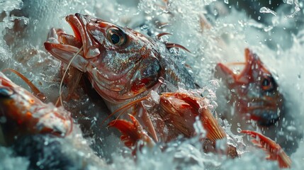 the bountiful harvest of frozen seafood, meeting international export standards with finesse