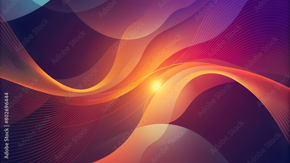 Poster abstract design background seamlessly blends colors and shapes for a mesmerizing visual experience.