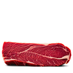 Raw beef brisket whole deep red color photographed from a high angle Food and culinary
