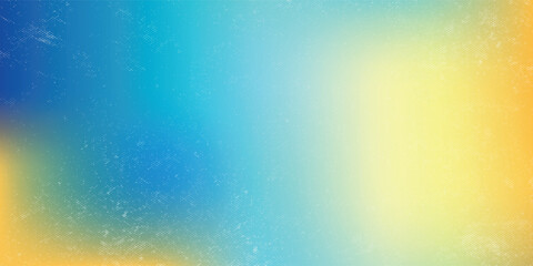 Abstract blurred gradient mesh background in blue and yellow colors of the Ukrainian national flag. Poster or banner template. vector illustration.