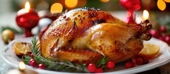 Roasted chicken for Christmas