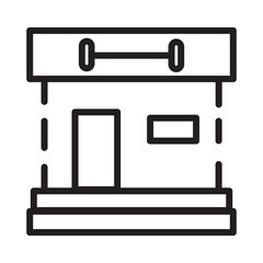 Barbell Sport Gym Line Icon