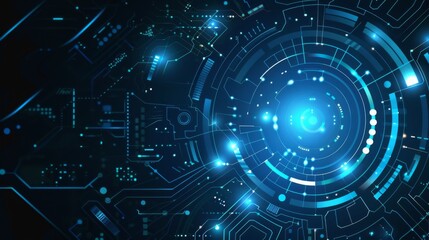 Obraz premium technology background. Embrace the digital age with dynamic vector images showcasing cutting-edge technology, futuristic gadgets, and innovative concepts.