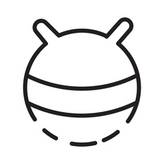 Ball Fitness Gym Line Icon