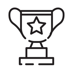 Award Cup Gym Line Icon