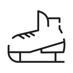 Ice Skate Sports Line Icon