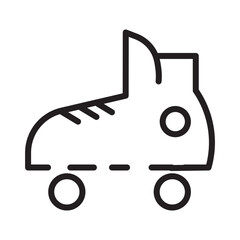 Roller Skate Sports Line Icon