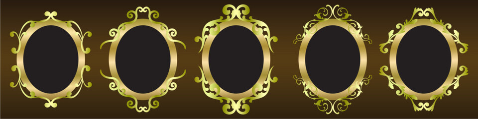 Decorative border frames, Vintage ornament frame. retro style. Elegant vintage frame and wedding ornaments Isolated icons vector set. Calligraphic filigree black ink borders collection