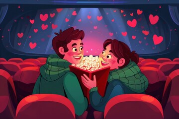 Watching A Movie Together, Valentine,