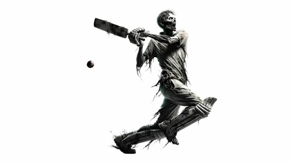 Fototapeta premium Halloween photo collection playing cricket