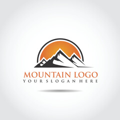 Mountain Logo Template. Vector Illustrator