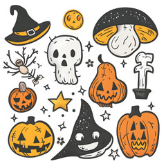 halloween seamless pattern
