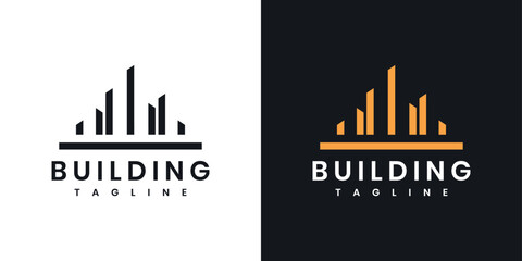 Real estate building logo design tamplate . Building real estate logo design	
