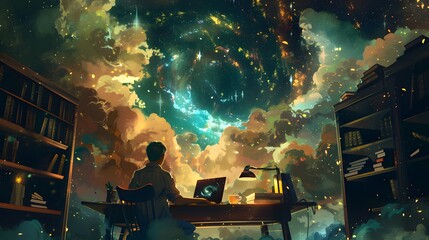 Dive into the Colorful World of Storytelling, Depicted Through a Rich Tapestry of Vibrant Hues