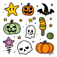halloween seamless pattern
