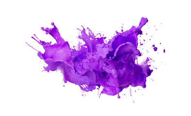 A dynamic splash of purple liquid against a black backdrop, capturing a fluid and energetic...