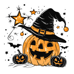 halloween seamless pattern