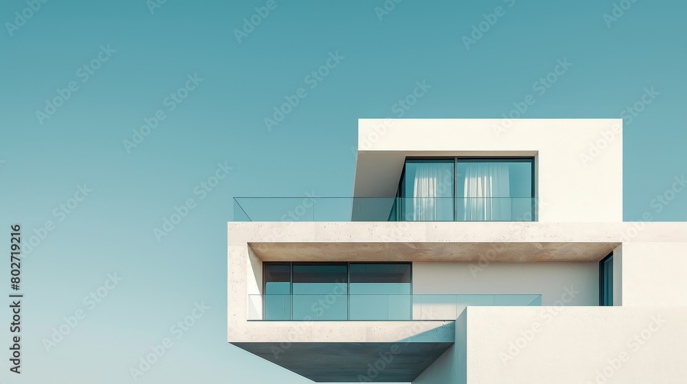 Aufkleber minimalist architecture artistic expression: an illustration demonstrating how minimalist architectu