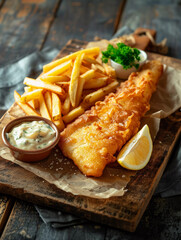 Traditional Beer Battered Fish and Chips