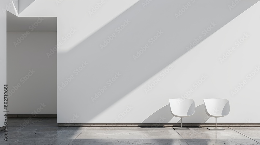 Poster minimalist art spatial composition: a photo showcasing spatial compositions in minimalist art