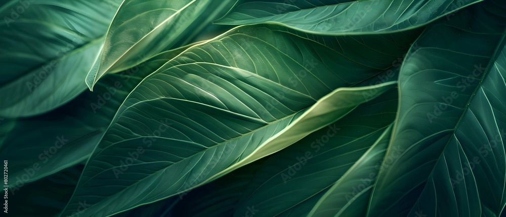 Aufkleber abstract leaf texture background with smooth wavy lines, elegant and modern background. high resolut