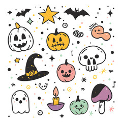 Obraz premium halloween seamless pattern