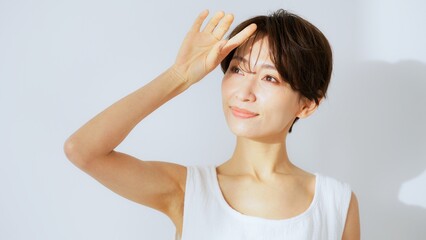 Fototapeta premium 30代女性 uvケアイメージ