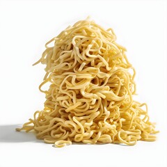 noodles isolated on white  background, Instant noodles