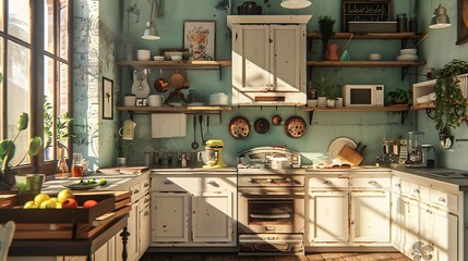 The modern kitchen is a symphony of efficiency and style, designed to streamline culinary endeavors while captivating with its contemporary aesthetic. Sleek surfaces and clean lines define 