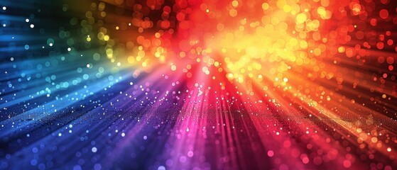 Fototapeta premium Dynamic spectrum of success: Visualize your business journey with vibrant hues of achievement.