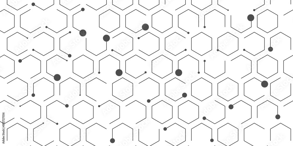 Poster abstract design element with geometric background of hexagons shape pattern. abstract network techno