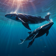 World Whale Day Under Water