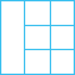 illustration of collage frame for photos