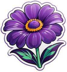 a tiny purple flower
