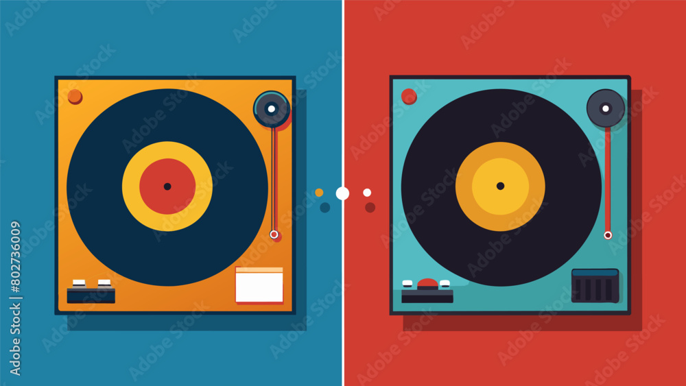 Poster a sidebyside comparison of a record before and after proper turntable tuning highlighting the differ