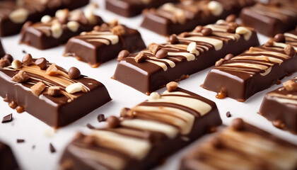 milk chocolate covered caramel and nougat snicker 

