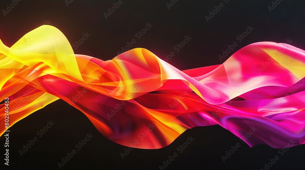Poster a macro of a vivid item against a dark backdrop with a hazy waterwave upfront