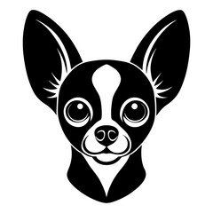 Chihuahua head logo icon