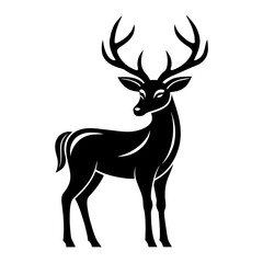 animal deer silhouette vector